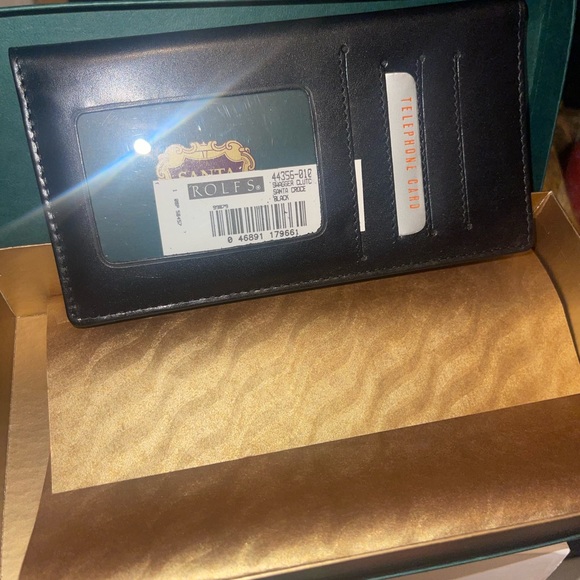 RARE CAN'T FINE ANYMORE- NWT- Vintage Italian Leather Santa Croce wallet - Picture 4 of 10